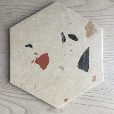 HEXAGONO TERRAZO SEVILLA MARFIL