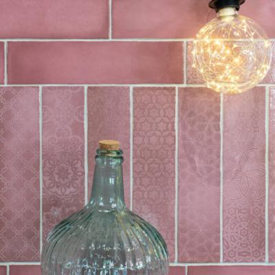 Azulejo Casablanca Granate 7,5x30cm