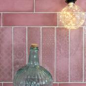 Azulejo Casablanca Granate 7,5x30cm