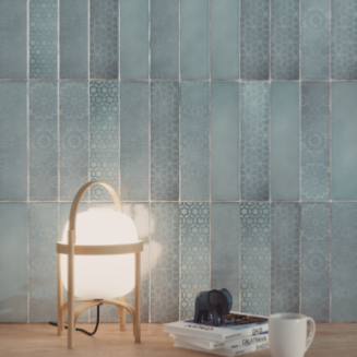 Azulejo Casablanca Verde 7,5x30cm