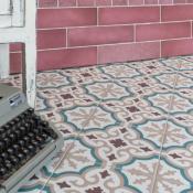 Azulejo Casablanca Granate 7,5x30cm